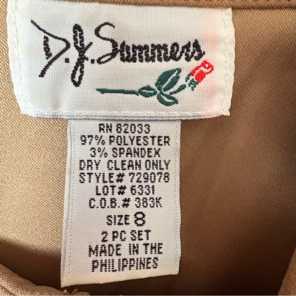 DJ Summers Vintage Sleeveless Dress and Jacket - Picture 6 of 10